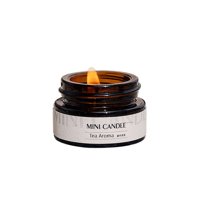 Aroma Mini Amber Glass 3oz Lilin Mason Jar Untuk Spa Tidur