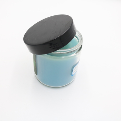 Aroma Terapi Rumah Botol Kaca Biru Lilin Beraroma 3 Oz untuk Aromaterapi
