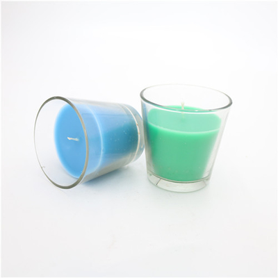 Lilin Beraroma SGS Gelas Kaca Warna-warni 3.5oz Untuk Dekorasi Rumah