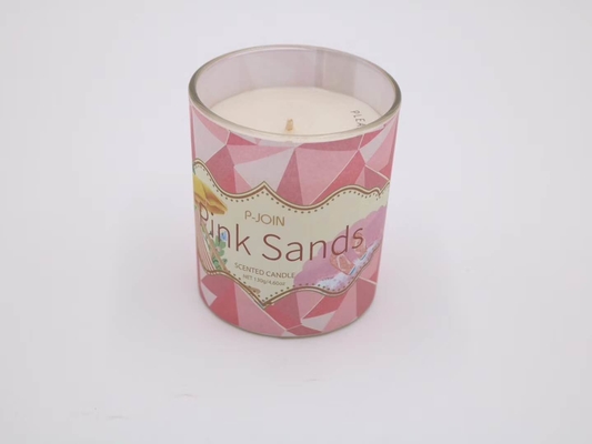 Oem White Glass Candle Jars Tea Lights 5 Oz Lilin Kedelai
