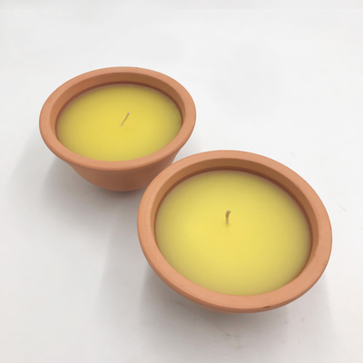 Indoor 7Oz Clay Pot Lilin Taman Citronella Untuk Nyamuk