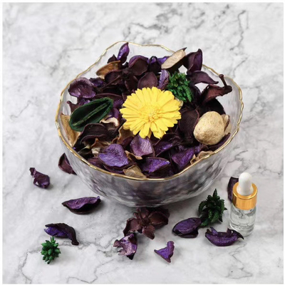 Kelopak kering buatan tangan Tas Sachet Aroma Potpourri Beraroma 90g