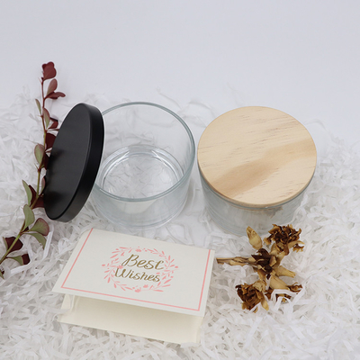 Aroma Home Clear Glass Tealight Candle Cangkir Dekorasi 11x8 Untuk Centerpieces