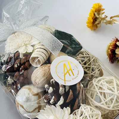 Buatan Tangan Aroma Potpourri 200g Wangi Bunga Kering Dan Kacang