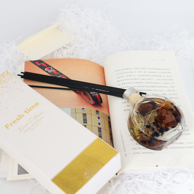 Aroma Reed Diffuser 100ml Set Kado Mewah Dengan Bunga Kering Coklat