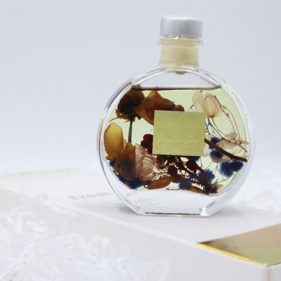 Aroma Reed Diffuser 100ml Set Kado Mewah Dengan Bunga Kering Coklat