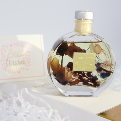 Aroma Reed Diffuser 100ml Set Kado Mewah Dengan Bunga Kering Coklat