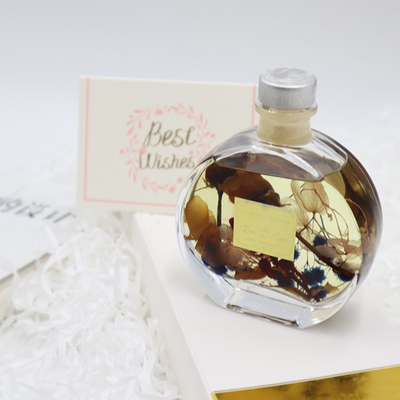 Aroma Reed Diffuser 100ml Set Kado Mewah Dengan Bunga Kering Coklat