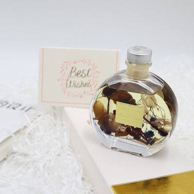 Aroma Reed Diffuser 100ml Set Kado Mewah Dengan Bunga Kering Coklat