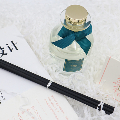 Aroma Reed Diffuser 126ml Set Kado Mewah Dengan Pita Hijau Dan Label Kustom
