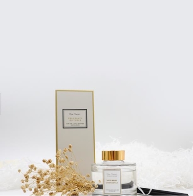 Aroma Reed Diffuser 126ml Botol Bulat Hadiah Mewah Set Dengan Tutup Emas