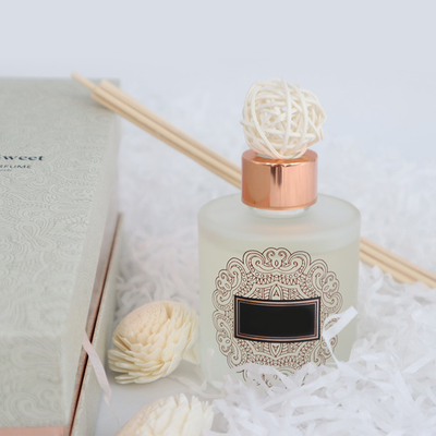 Aroma Reed Diffuser Luxury 126ml Round Bottle Gift Set Dengan Bunga Sola