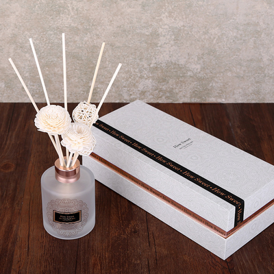 Aroma Reed Diffuser Luxury 126ml Round Bottle Gift Set Dengan Bunga Sola