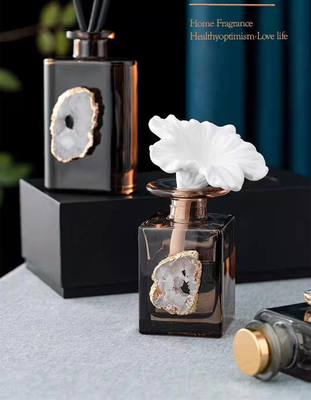 Aroma Reed Diffuser 180ml Brown Luxury Gift Set Dengan Dekorasi White Shell