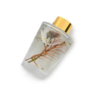 Amber Patchouli Glass Reed Diffuser Mini Reed Diffuser Untuk Kamar Mandi