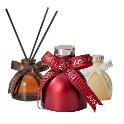 Parfum Mewah Berwarna-warni 50ml Kustom Dengan Kotak CMYK Aroma Reed Diffuser