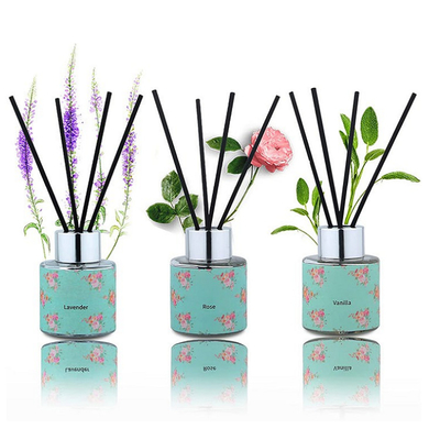50ml Minyak Esensial Reed Diffuser Gift Set Rose Lavender Lemongrass