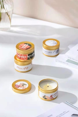 Aroma Beraroma Woodwick Tin Can Lilin Emas Hitam Untuk Perjalanan