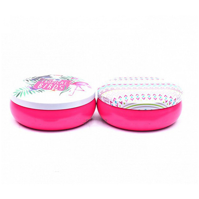 8oz Kaleng Lilin Bermotif Kosong Kamar Tidur Cahaya Lilin Romantis Dengan Tutup