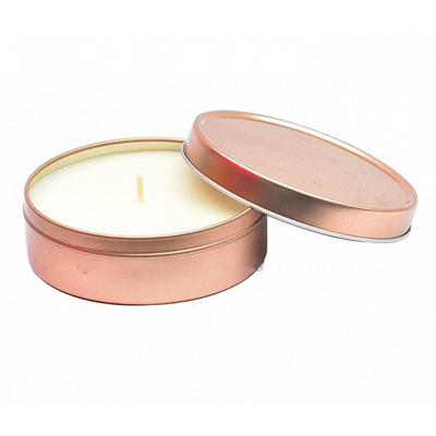 Lilin Kedelai Beraroma Logam Aluminium Mini Tin Lilin Untuk Votive Tealight 3oz