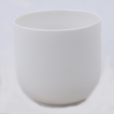 7oz Pot Lilin Kedelai Keramik Alami Beraroma Putih Polos Untuk Tidur