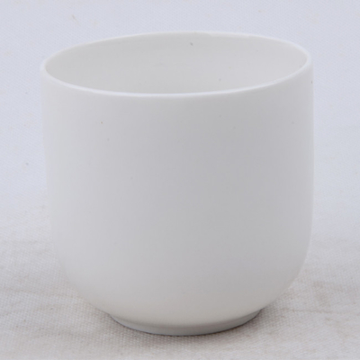 7oz Pot Lilin Kedelai Keramik Alami Beraroma Putih Polos Untuk Tidur
