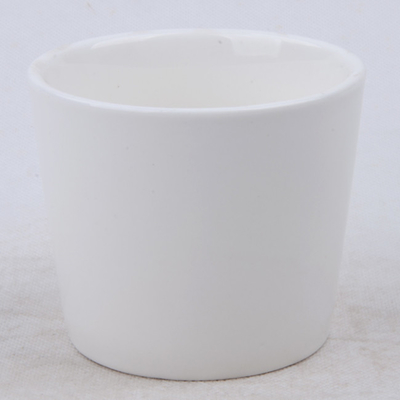 7oz Pot Lilin Kedelai Keramik Alami Beraroma Putih Polos Untuk Tidur