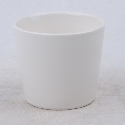 7oz Pot Lilin Kedelai Keramik Alami Beraroma Putih Polos Untuk Tidur
