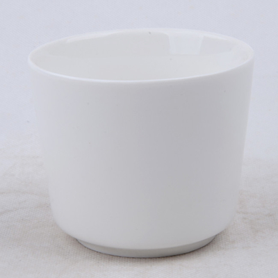 7oz Pot Lilin Kedelai Keramik Alami Beraroma Putih Polos Untuk Tidur
