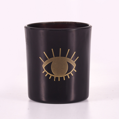 Aroma Rumah Vanilla Bean Soy Wax Glass Jar Lilin Beraroma Hitam 8oz