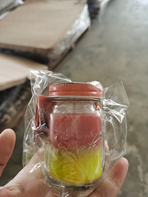 Aroma Rumah Lilin Kedelai Lucu Mason Jar Lilin Beraroma Kustom Dengan Pegangan