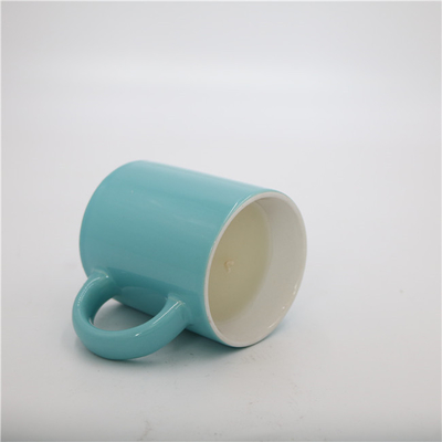 Aroma Home Shiny Blue Round Tea Cup Lilin Kedelai Keramik Beraroma 5.5oz
