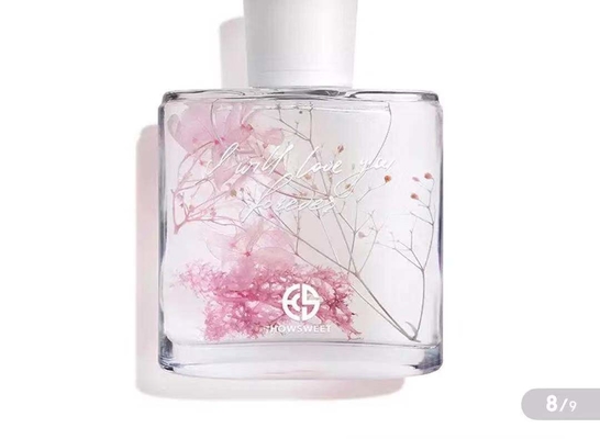 Kamar Parfum Aroma Reed Diffuser 100ml Dengan Dekorasi Bunga Kering
