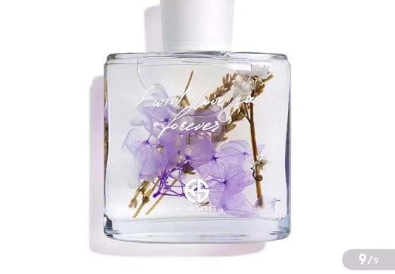 Kamar Parfum Aroma Reed Diffuser 100ml Dengan Dekorasi Bunga Kering