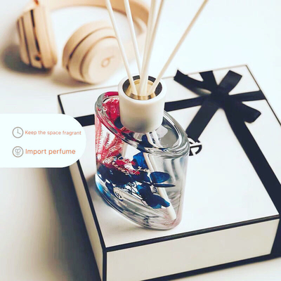 Kamar Parfum Aroma Reed Diffuser 100ml Dengan Dekorasi Bunga Kering