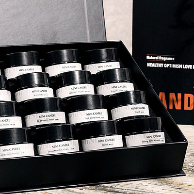 Aroma Mini Amber Glass 3oz Lilin Mason Jar Untuk Spa Tidur